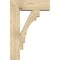 Ekena Millwork Merced Block Rough Sawn Bracket w/ Offset Brace, Douglas Fir, 8"W x 24"D x 36"H BKT0806X24X36MRC05RDF - alternate 2